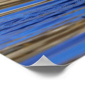 Holzente klopft ihre Flügel Poster (Ecke)