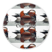 Holzente Thunder_Cove Keramikknauf (Vorderseite)