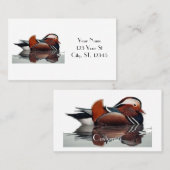 Holzente Thunder_Cove Visitenkarte (Vorne/Hinten)