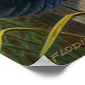 Holzenten auf Nistkastenmalerei - Poster (Ecke)