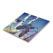 Holzenten im Flug Fliese (Seite)