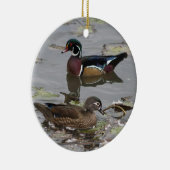 Holzenten-Schmuck Keramik Ornament (Rechts)