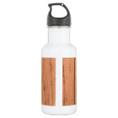 Holzentextur Edelstahlflasche (Rückseite)