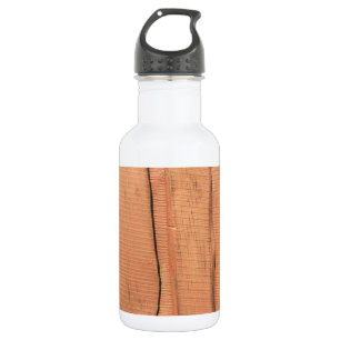 Holzentextur Edelstahlflasche