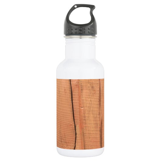 Holzentextur Edelstahlflasche (Vorderseite)