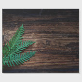 Hölzer mit kleinem Farngras aus Pflanze Geschenkpapier (Flach)