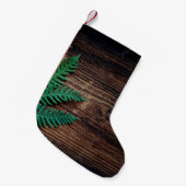 Hölzer mit kleinem Farngras aus Pflanze Kleiner Weihnachtsstrumpf (Vorderansicht (hängend))