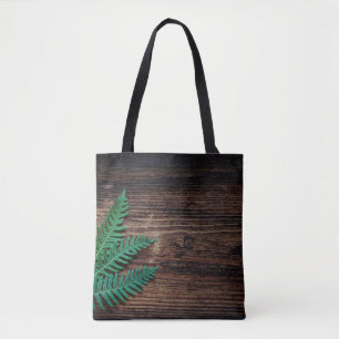 Hölzer mit kleinem Farngras aus Pflanze Tasche
