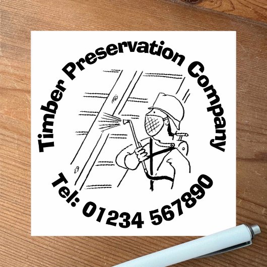 Holzerhaltung zur Personalisierung. Gummistempel