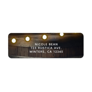 Hölzerhornholz Herzbeleuchtung Rustikale Hochzeit