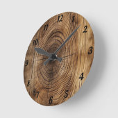 Hölzern Runde Wanduhr (Winkel)