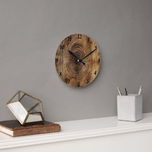 Hölzern Runde Wanduhr