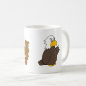 Hölzerne Abzeichen-Adler-Tasse Kaffeetasse (VorderseiteRechts)