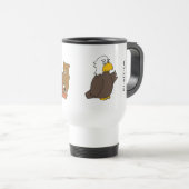 Hölzerne Abzeichen-Adler-Tasse Reisebecher (VorderseiteRechts)