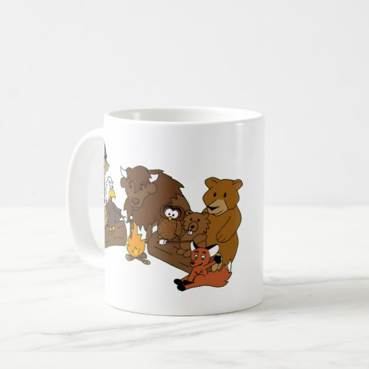 Hölzerne Abzeichen-Bärn-Tasse Kaffeetasse (Vorderseite Links)