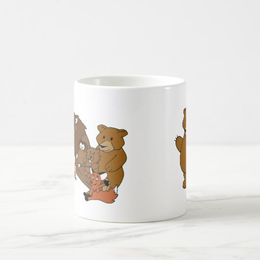 Hölzerne Abzeichen-Bärn-Tasse Kaffeetasse (Mittel)