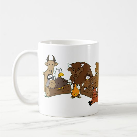 Hölzerne Abzeichen-Bärn-Tasse Kaffeetasse (Links)