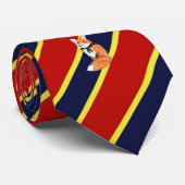 Hölzerne Abzeichen-Fox Striped KleiderKrawatte Krawatte (Gerollt)