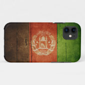 Hölzerne Afghanistan-Flagge; Afghanisch Case-Mate iPhone Hülle (Rückseite (Horizontal))