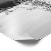 Hölzerne Alien im Winter im finnischen Lapl Fotodruck (Ecke)