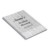 Hölzerne Anmerkungen Spitze der rustikalen Notizblock (Rechte Seite)