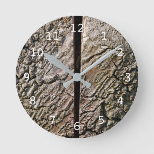 Hölzerne Barkenuhr Runde Wanduhr