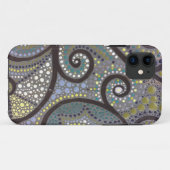 Hölzerne Baum Boho Grau-Grafik Case-Mate iPhone Hülle (Rückseite (Horizontal))