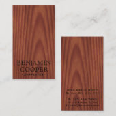 Hölzerne Beschaffenheit - Art C Visitenkarte (Vorne/Hinten)