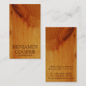 Hölzerne Beschaffenheit - Art F Visitenkarte (Vorne/Hinten)