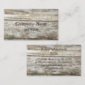 Hölzerne Beschaffenheit geschnitzter Text-Effekt Visitenkarte (Vorne/Hinten)