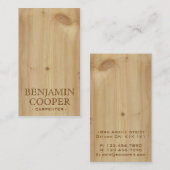 Hölzerne Beschaffenheit - reden Sie A an Visitenkarte (Vorne/Hinten)