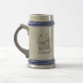 Hölzerne brennende Schlüsselmaschine Bierglas (Links)