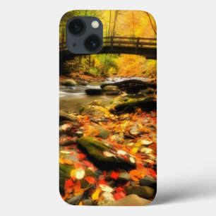 Hölzerne Brücke und Nebenfluss im Fall Case-Mate iPhone Hülle
