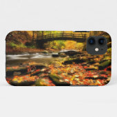 Hölzerne Brücke und Nebenfluss im Fall Case-Mate iPhone Hülle (Rückseite (Horizontal))