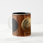 Hölzerne chinesische zweifarbige tasse (Vorderseite Links)