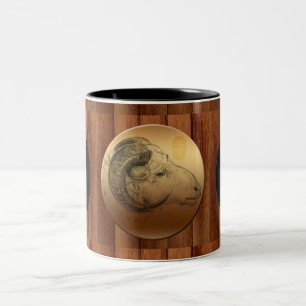 Hölzerne chinesische zweifarbige tasse