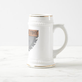 Hölzerne Choppin Zeit Stein (kein Hintergrund) Bierglas