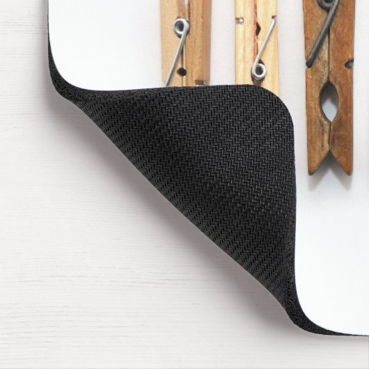 Hölzerne Clothespins Mousepad (Ecke)