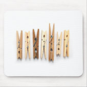 Hölzerne Clothespins Mousepad (Vorne)
