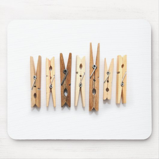 Hölzerne Clothespins Mousepad (Vorne)