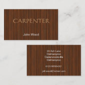 Hölzerne Effekt-Visitenkarte Visitenkarte (Vorne/Hinten)