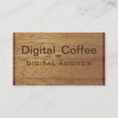 Hölzerne EndVisitenkarte Visitenkarte (Rückseite)