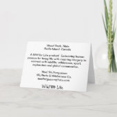 Hölzerne Ente, Mann im Abendslicht, Karte (Rückseite)