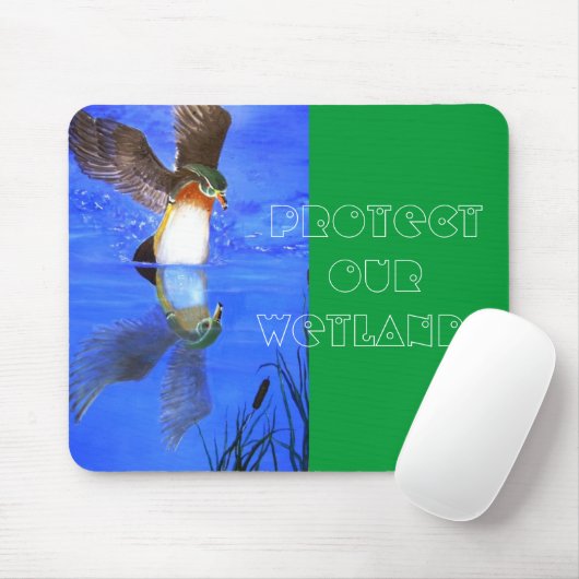 Hölzerne Ente mousepad (Mit Mouse)