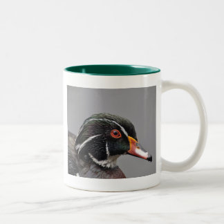 Hölzerne Ente Zwei-Ton Tassen-Grün Zweifarbige Tasse