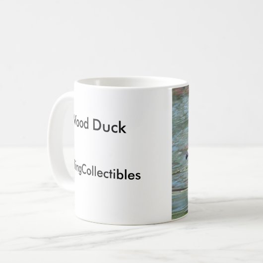 Hölzerne Enten-Kaffee-Tasse Kaffeetasse (Vorderseite Links)