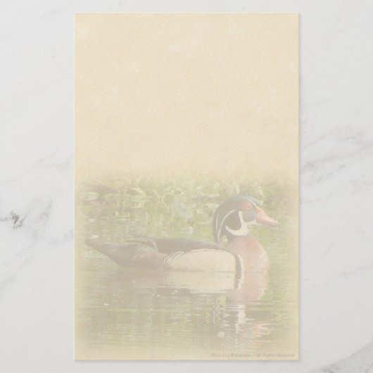 Hölzerne Enten-persönliches Briefpapier (Vorderseite)