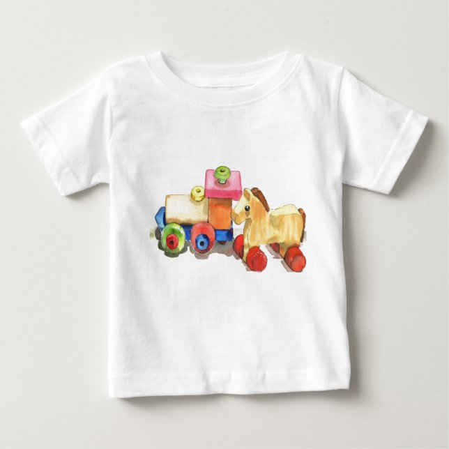Hölzerne Freunde Baby T-shirt (Vorderseite)