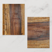 Hölzerne gekörnte Visitenkarte (Vorne/Hinten)