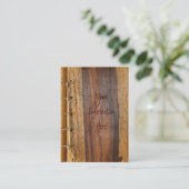 Hölzerne gekörnte Visitenkarte (Stehend Vorderseite)